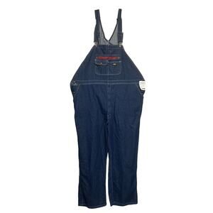 Genuine Dickies Denim Durable Bib Overalls NWT Men's Sz 3XLR Workwear Dark Wash